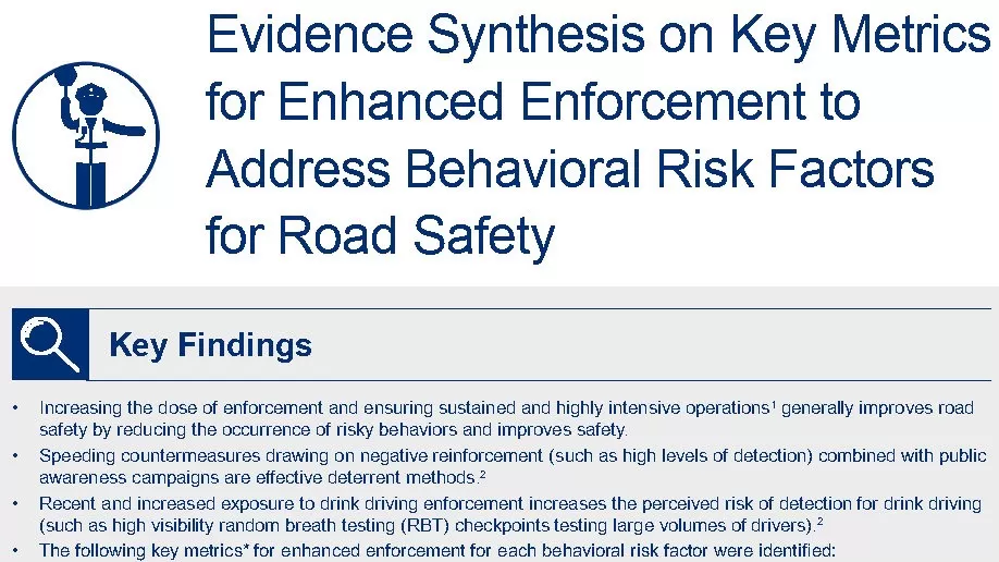 Evidence Synthesis on Key Metrics for Enhanced Enforcement to Address ...