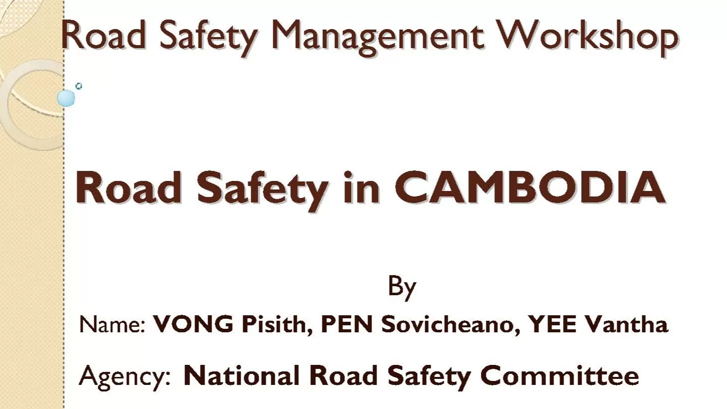 Road Safety in Cambodia