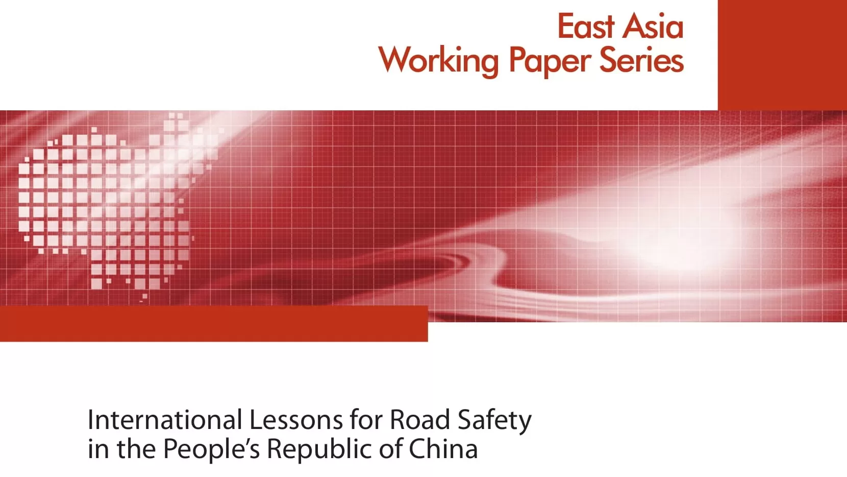 International Lessons for Road Safety in the People's Republic of China