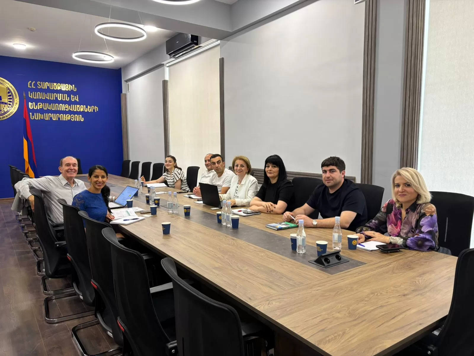 Roundtable discussion with a group